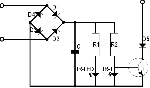 Schaltung der Lichtschranke 2