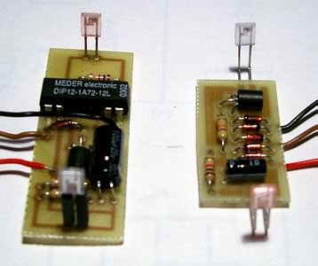 Lichtschranke 1 und Lichtschranke 2 im Vergleich